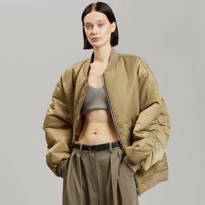 NWOT Frankie Shop Astra Bomber Jacket